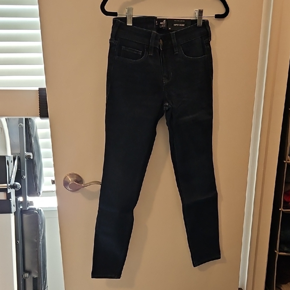 Hollister Women's Dark Blue Skinny Jeggings